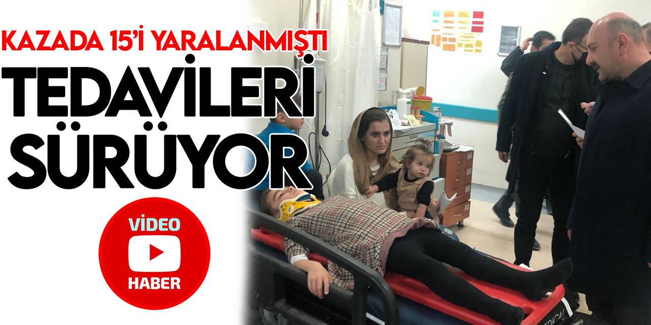 Konya’da otobüs kazasında yaralanan yolcuların tedavisi devam ediyor