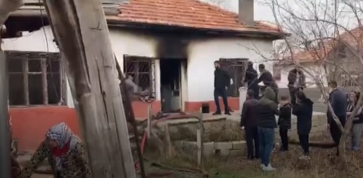 Konya'da müstakil evde yangın