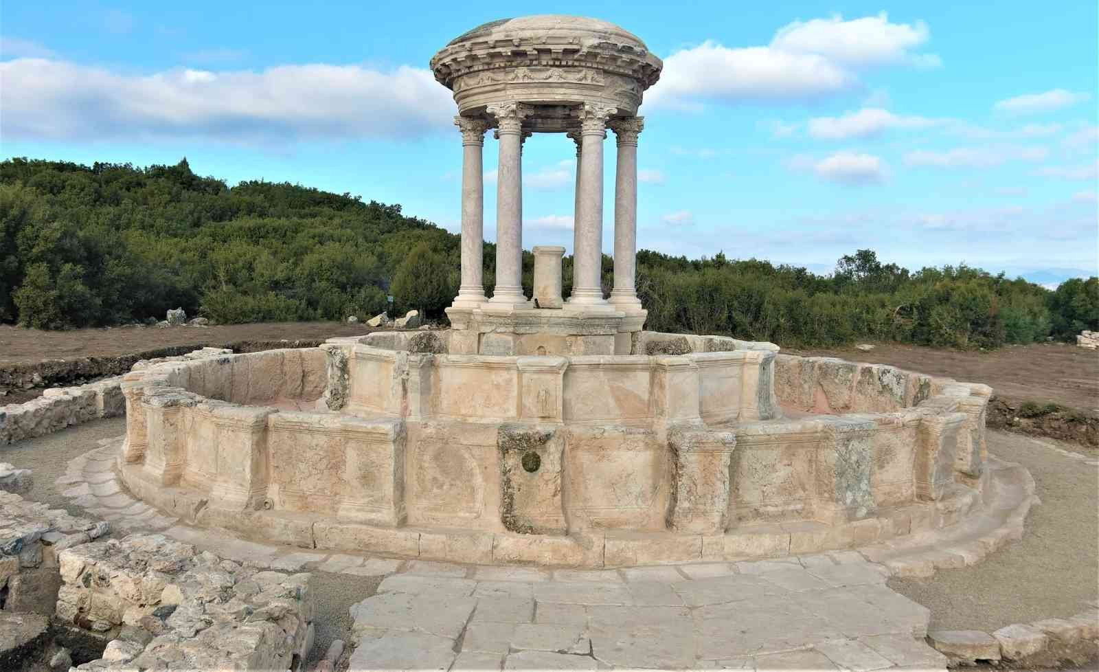 Kibyra Antik Kenti’nin görkemli çeşmesi restorasyon ile ayağa kaldırıldı