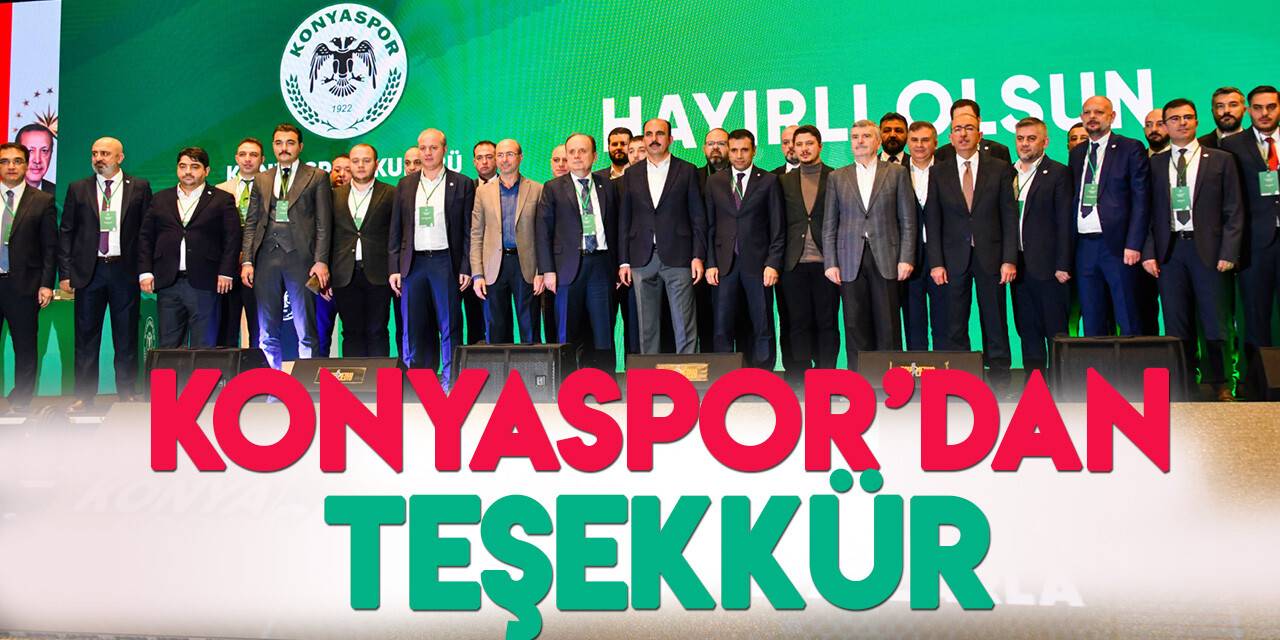 Konyaspor'dan kongre teşekkürü