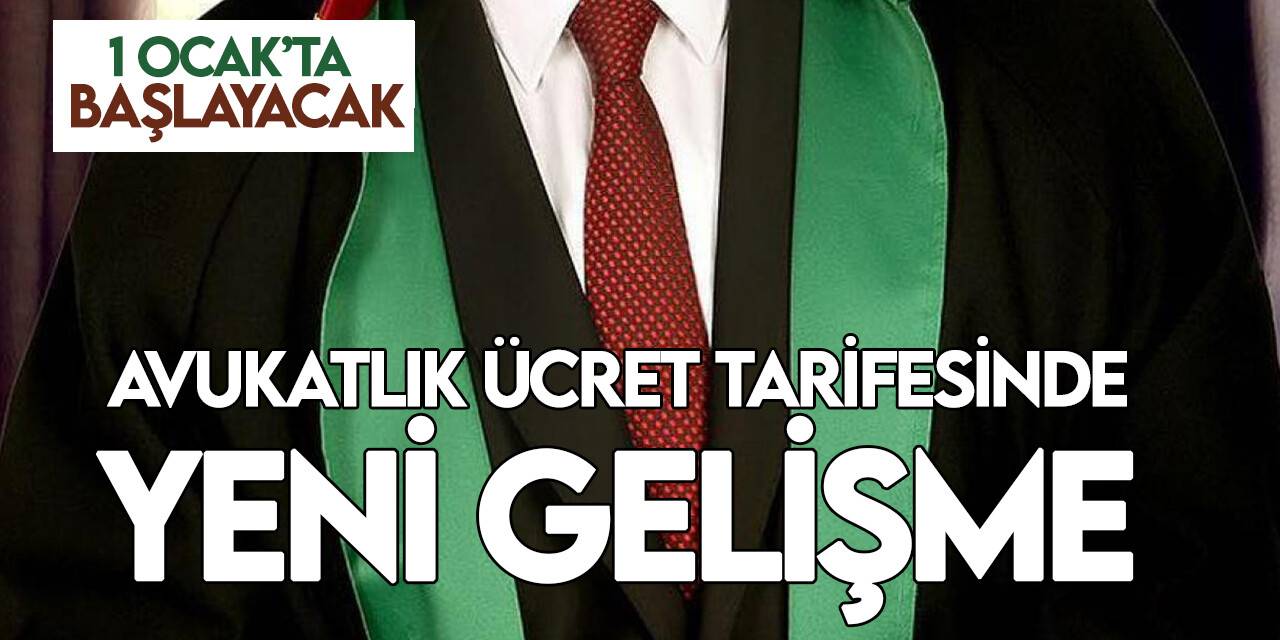 Avukatlara 2023'te yapılacak ödeme tarifesi belirlendi