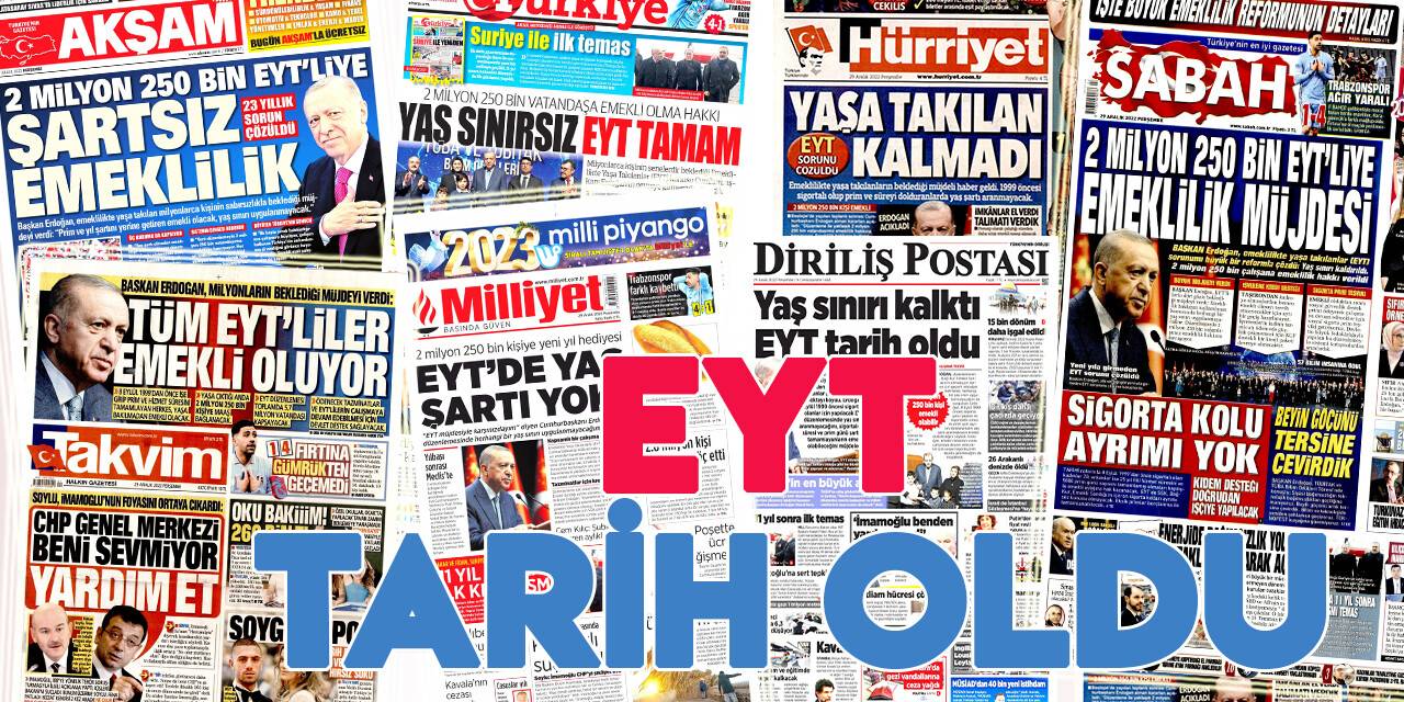 EYT gazete manşetlerinde