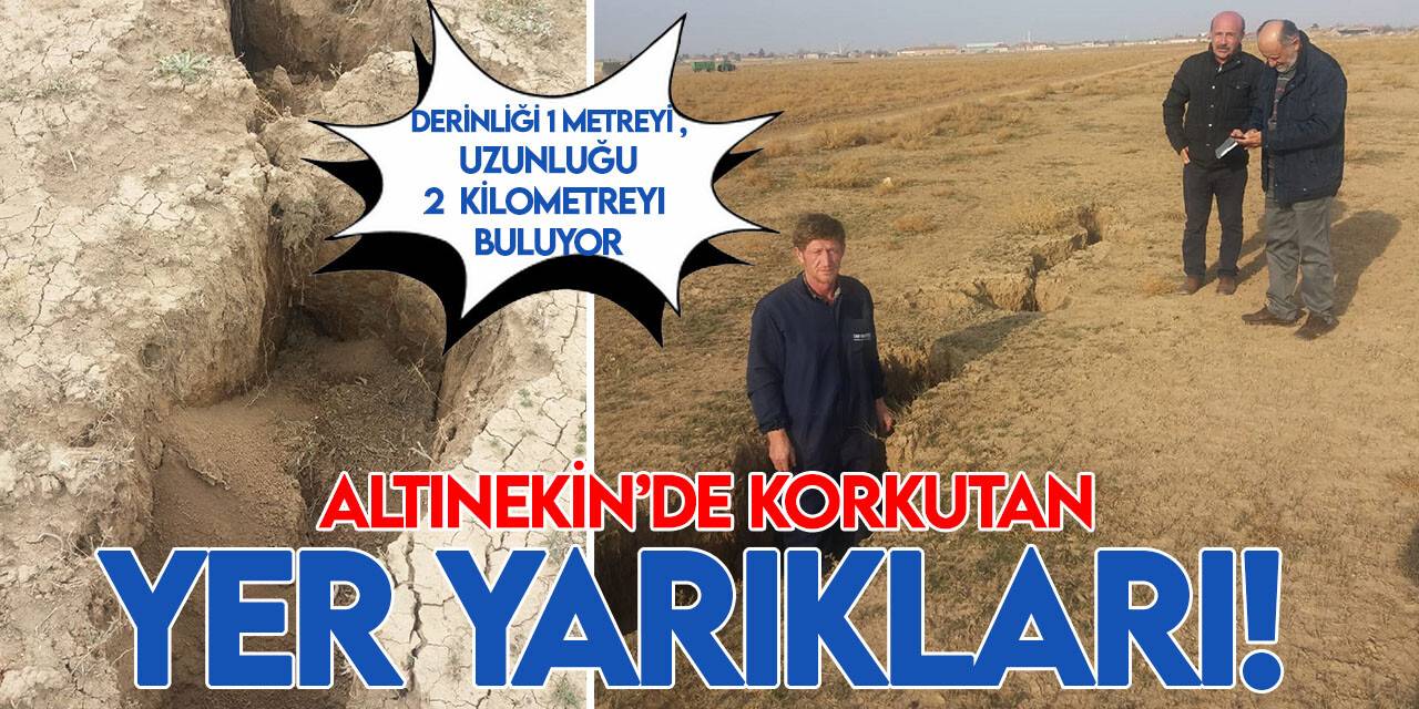 Konya’da yer yarıldı!