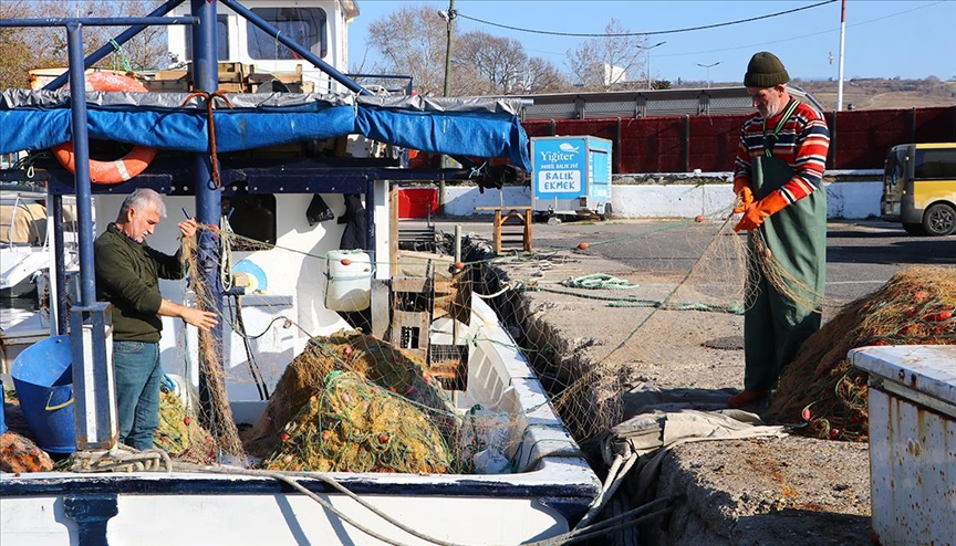 Tekirdağlı balıkçılar yeni yılda ağlarını "hamsi" ve "istavrit" umuduyla denize bırakacak