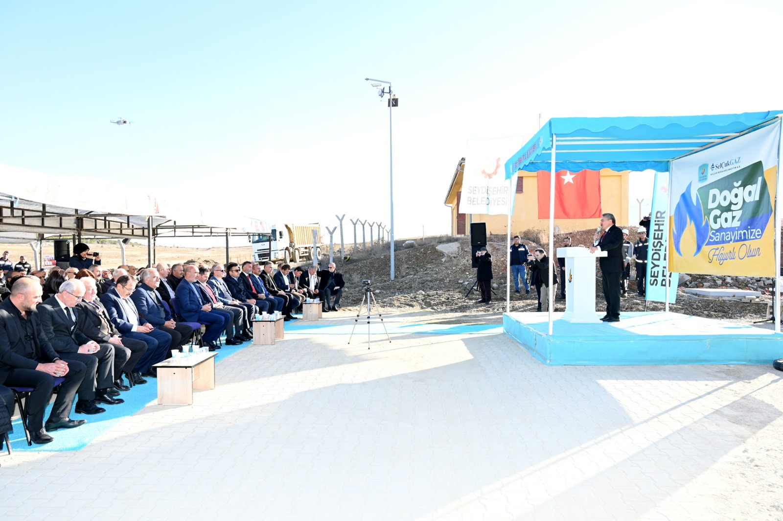 Konya'da Seydişehir OSB'ye doğalgaz verilemeye başlandı