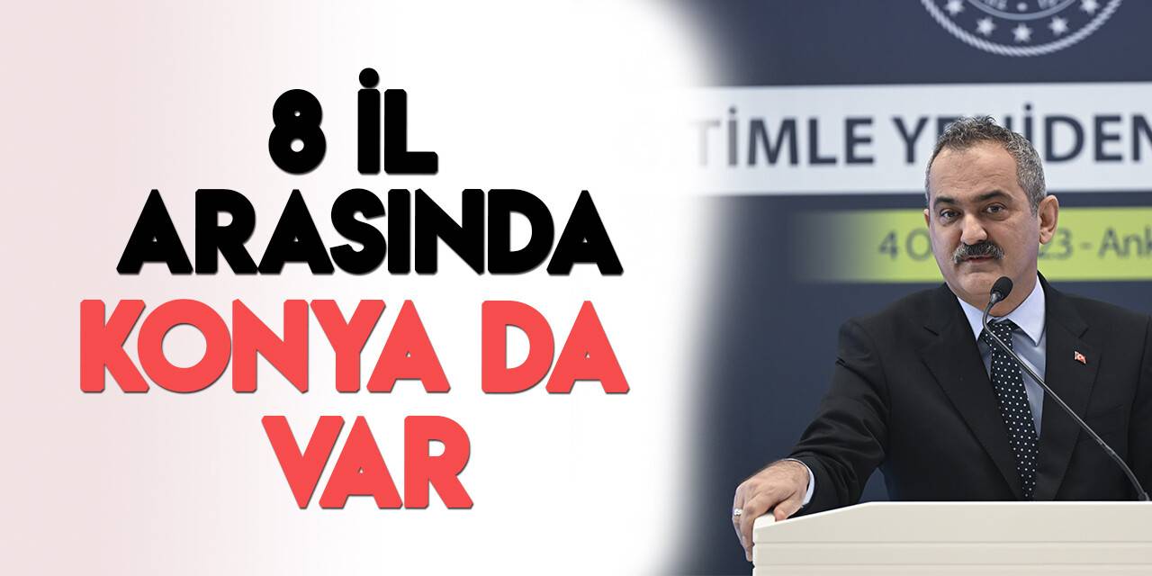 Bakan Özer, "Konya da var" deyip ekledi: Hedef yüzde 99