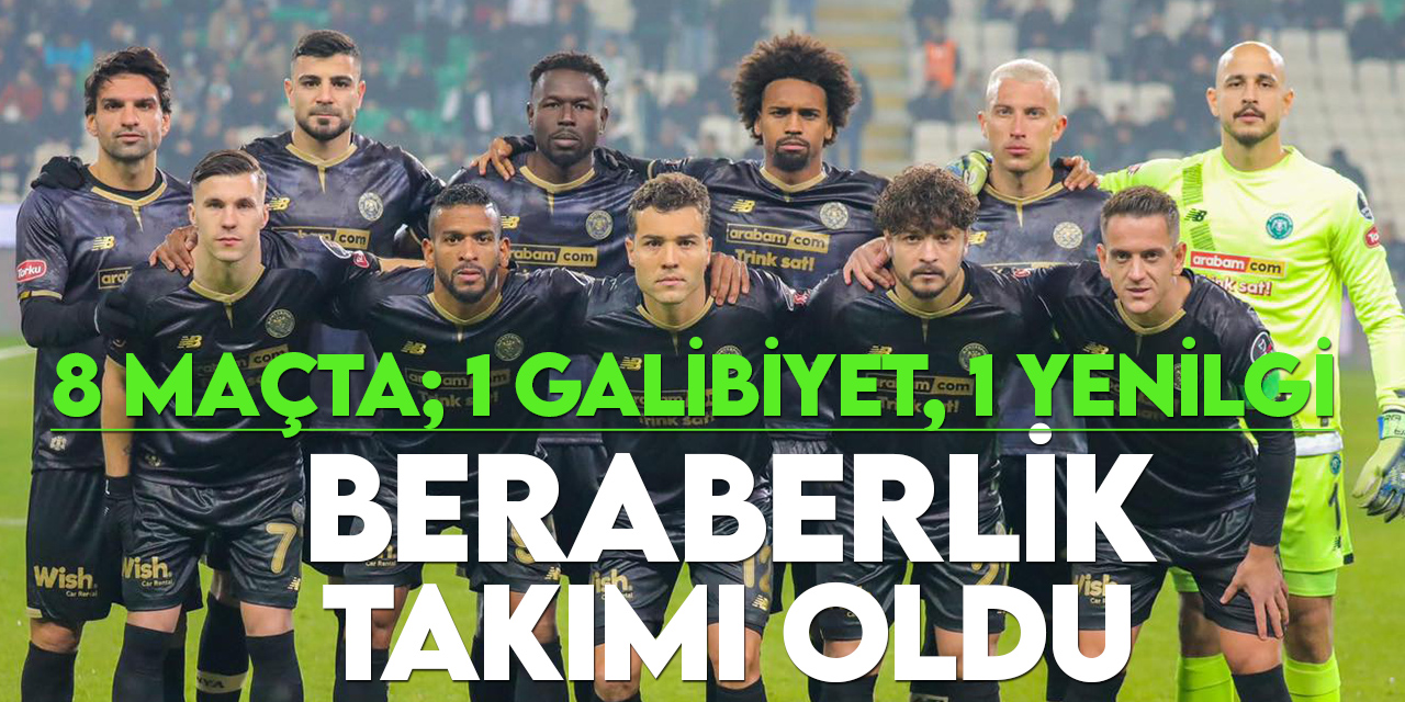 Konyaspor, Süper Lig'in en çok berabere kalan takımı