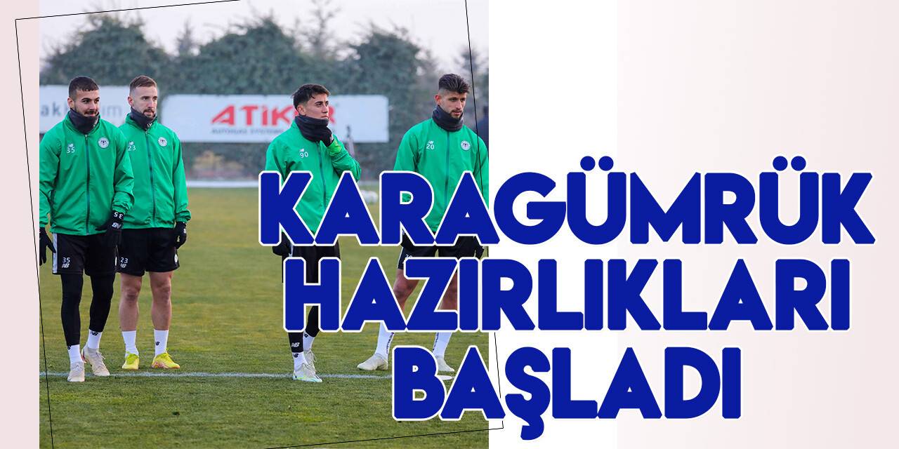 Konyaspor, Fatih Karagümrük maçı hazırlıklarına başladı