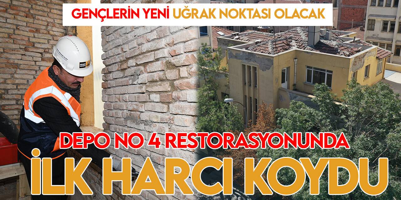 Başkan Altay Depo No 4 Restorasyonunda ilk harcı koydu