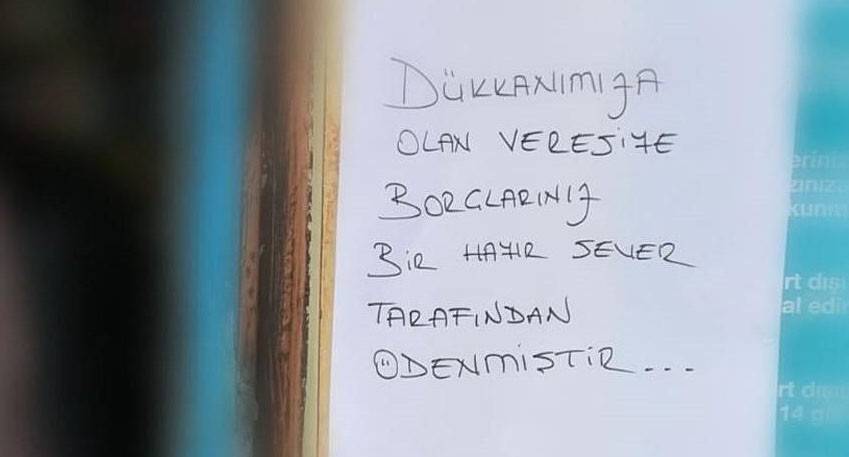 Gizemli hayırsever bu sefer 85 bin lira ödedi