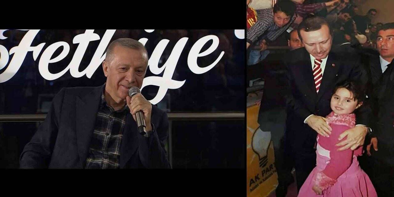 Cumhurbaşkanı Erdoğan’a genç kızdan 21 yıllık fotoğraf sürprizi