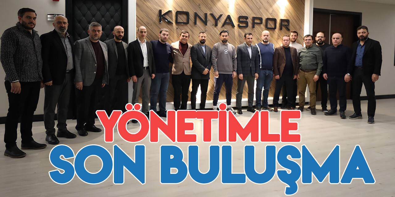 Konyaspor yönetimi ve İlhan Palut vedalaştı