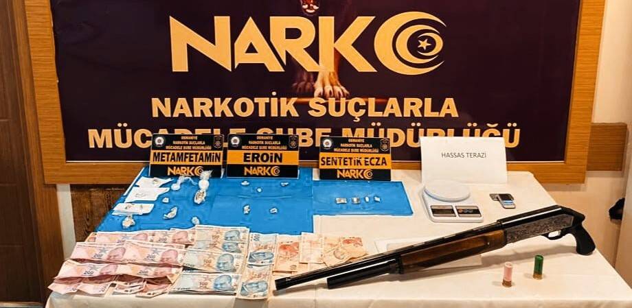 Uyuşturucuyu soba kazanına saklamışlar