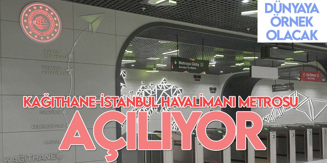Türkiye'nin en hızlı metrosu yarın açılacak