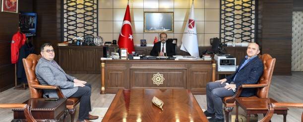 Yaşlı ve Engelliler Eğitim Araştırma ve Bakım Vakfı'ndan  Rektör Çelik’e ziyaret