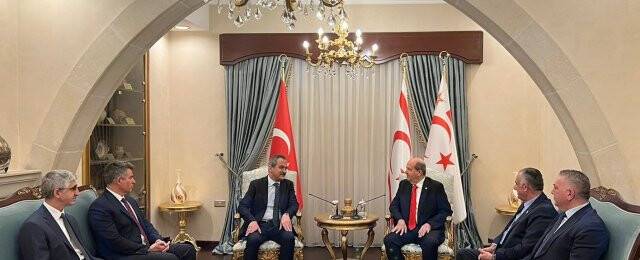 Milli Eğitim Bakanı Özer, KKTC Cumhurbaşkanı Tatar ile görüştü