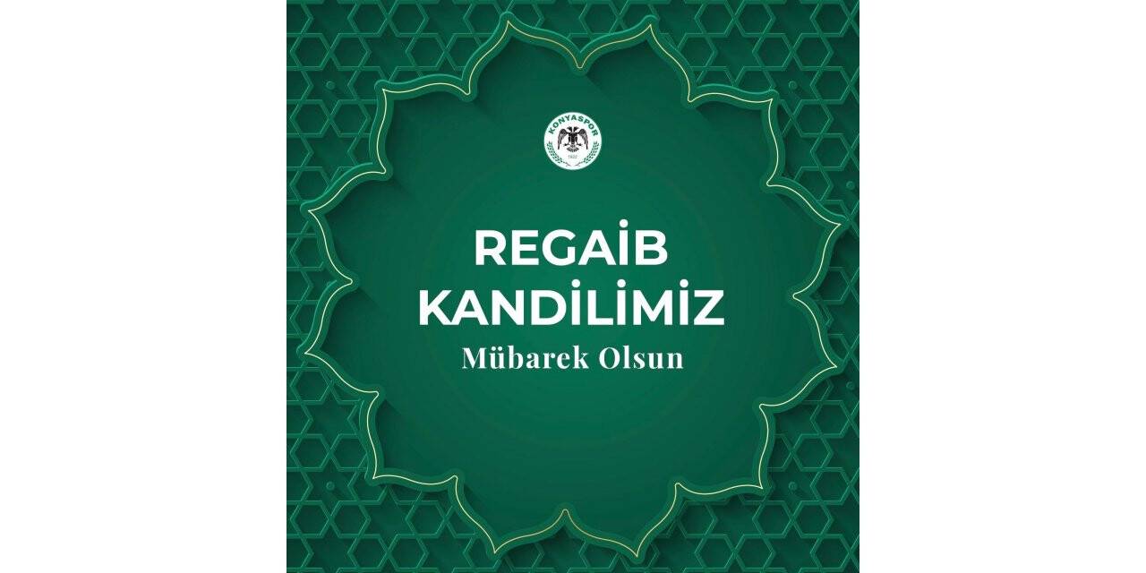 Konyaspor'dan kandil tebriği