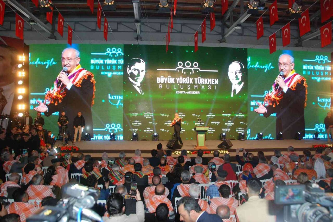 Kılıçdaroğlu, Konya’da ’Büyük Yörük Türkmen Buluşması’ etkinliğine katıldı
