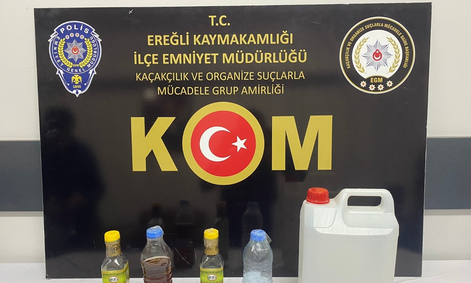 Konya'da sahte içki operasyonu : 2 gözaltı