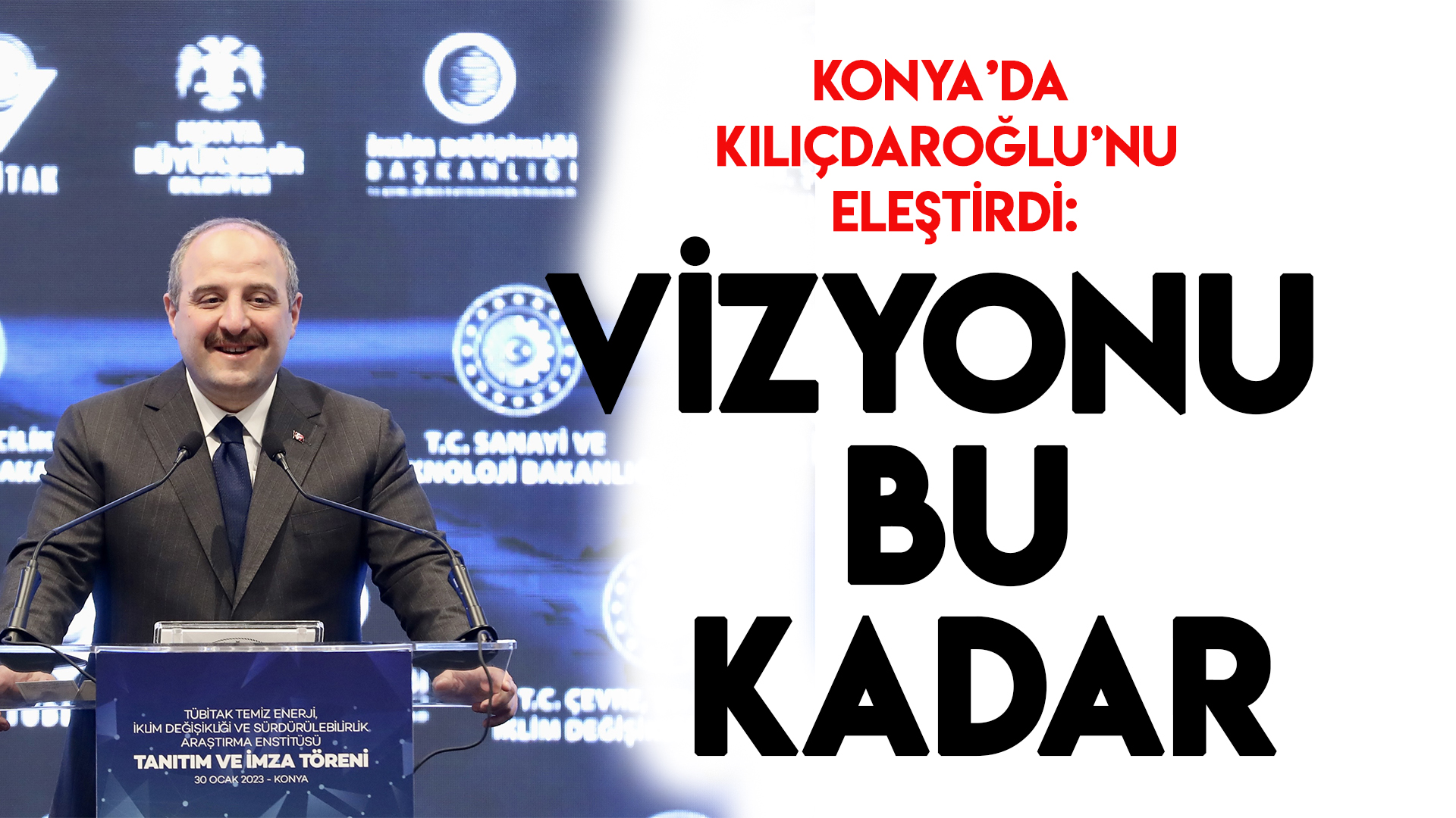 Bakan Mustafa Varank, Konya'da Kılıçdaroğlu'nu eleştirdi: Adamın vizyonu bu kadar