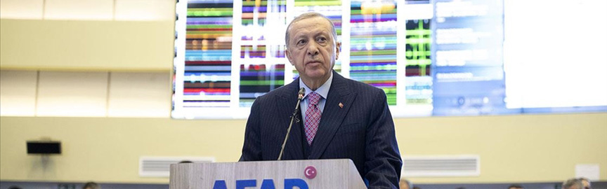 Cumhurbaşkanı Erdoğan, Kahramanmaraş merkezli depreme ilişkin açıklama yaptı