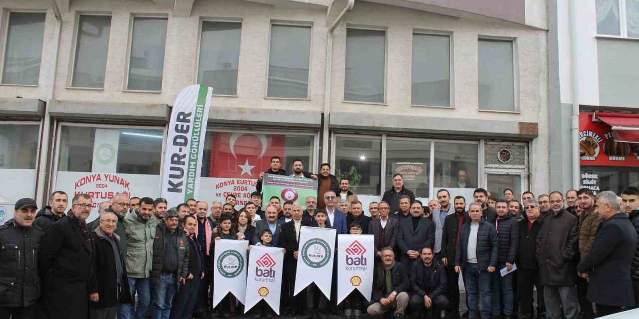 Konya Yunak Kurtuşağı Derneği’nde bilardo heyecanı