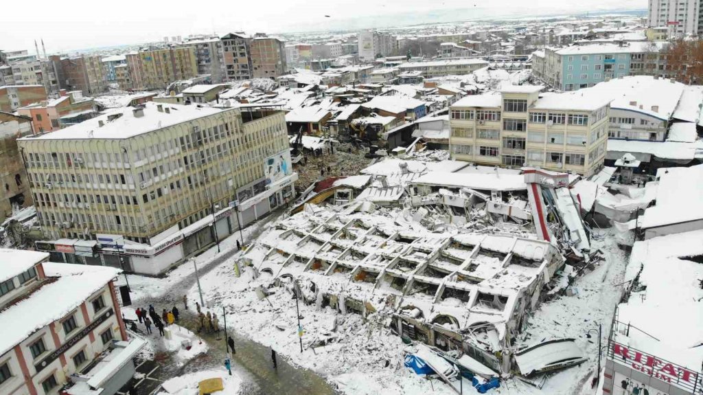Deprem bölgesi Malatya, havadan görüntülendi