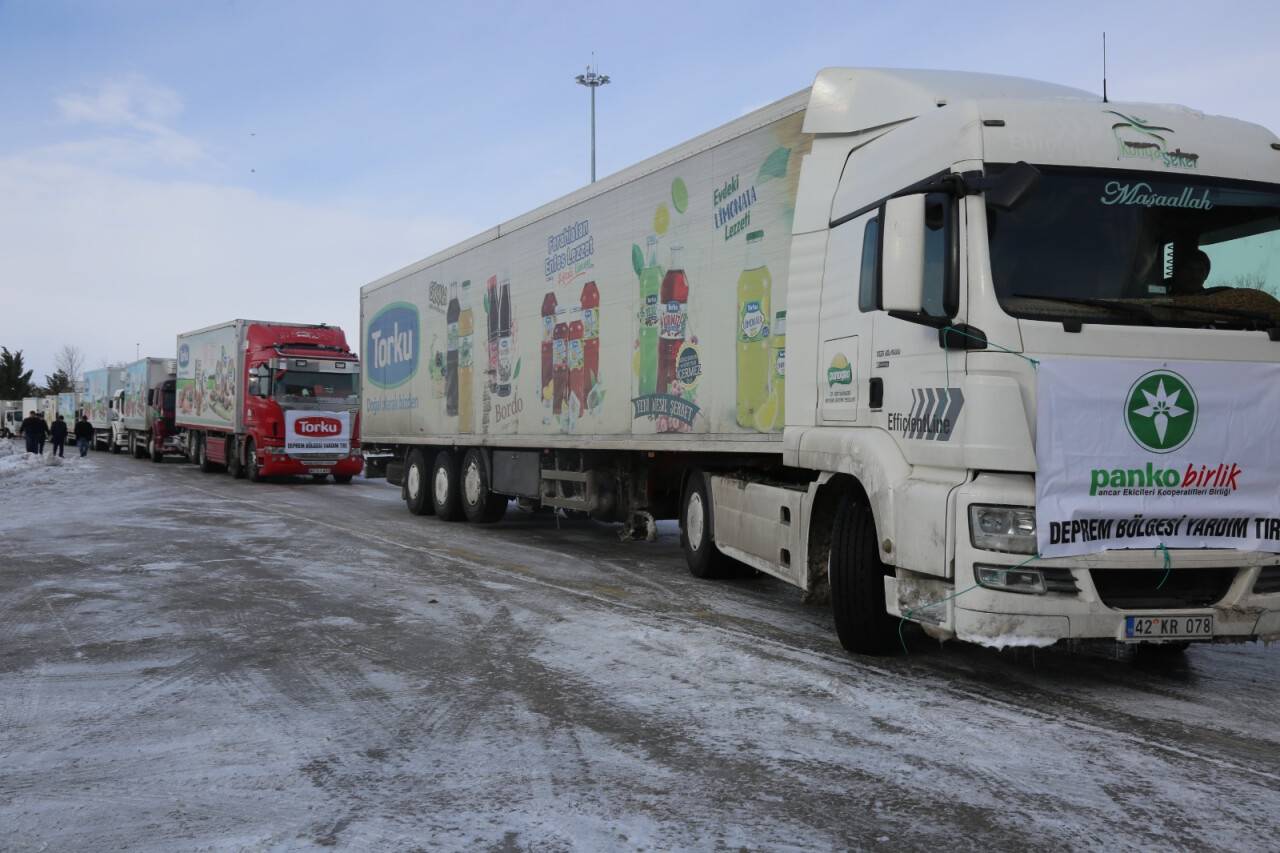 Torku markalı ürünler deprem bölgesine ulaştırılıyor