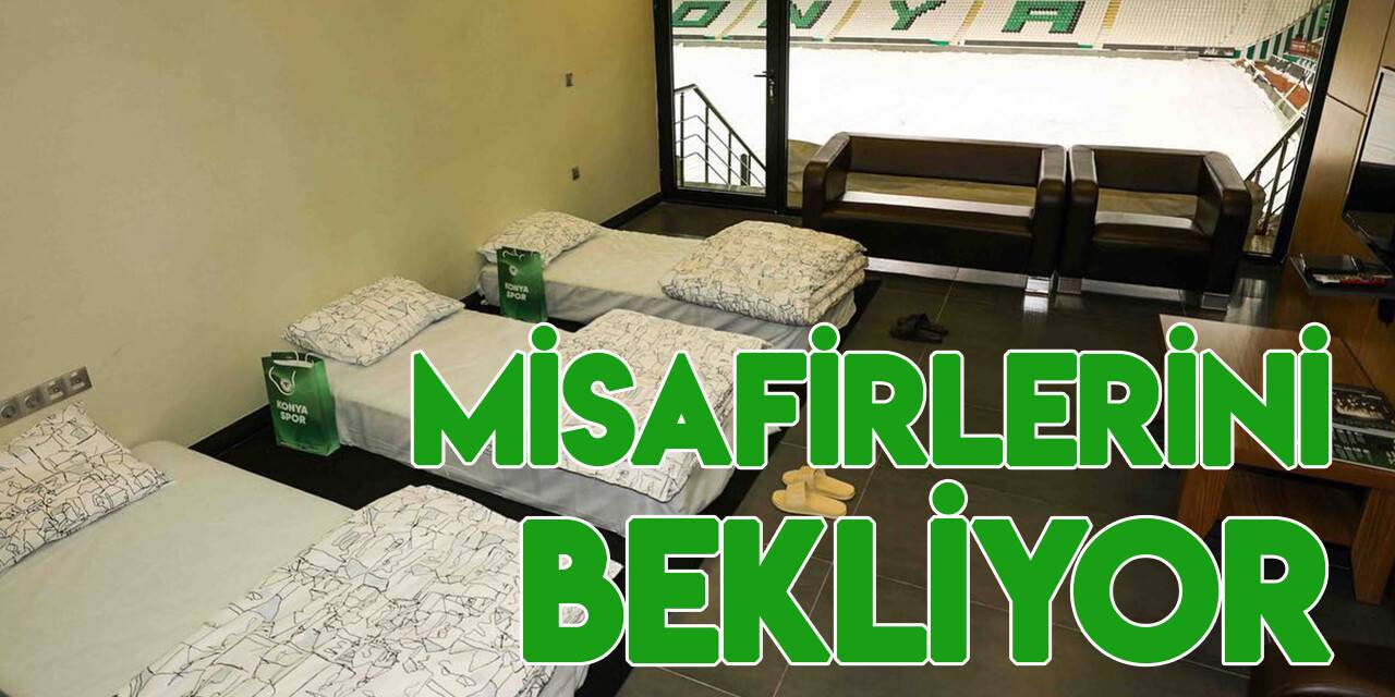 Konya Büyükşehir Stadyumu depremzede vatandaşları misafir etmeye hazır