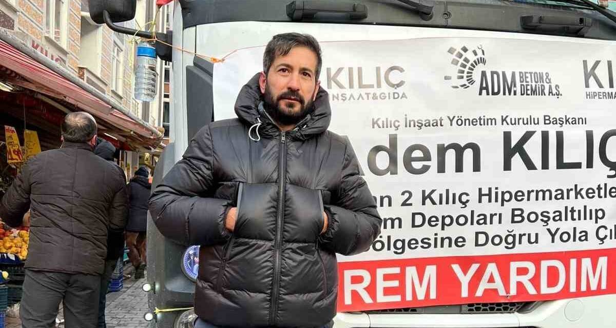 Marketlerini depremzedeler için boşalttı