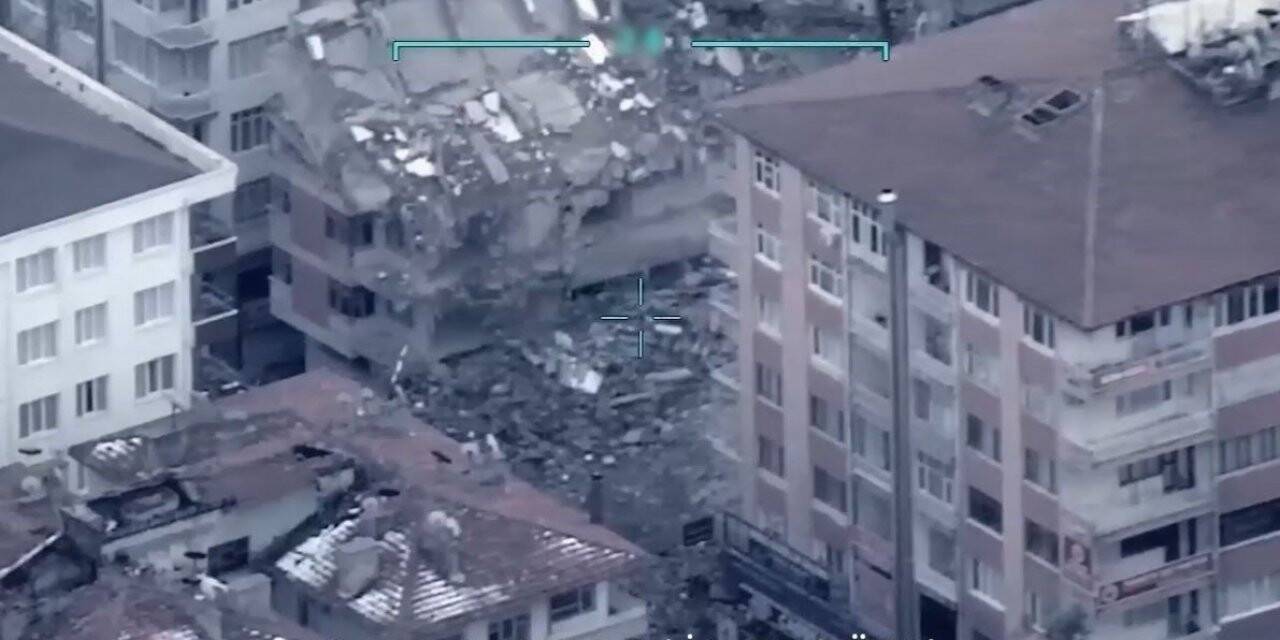 Deprem bölgesi Bayraktar AKINCI kamerasında