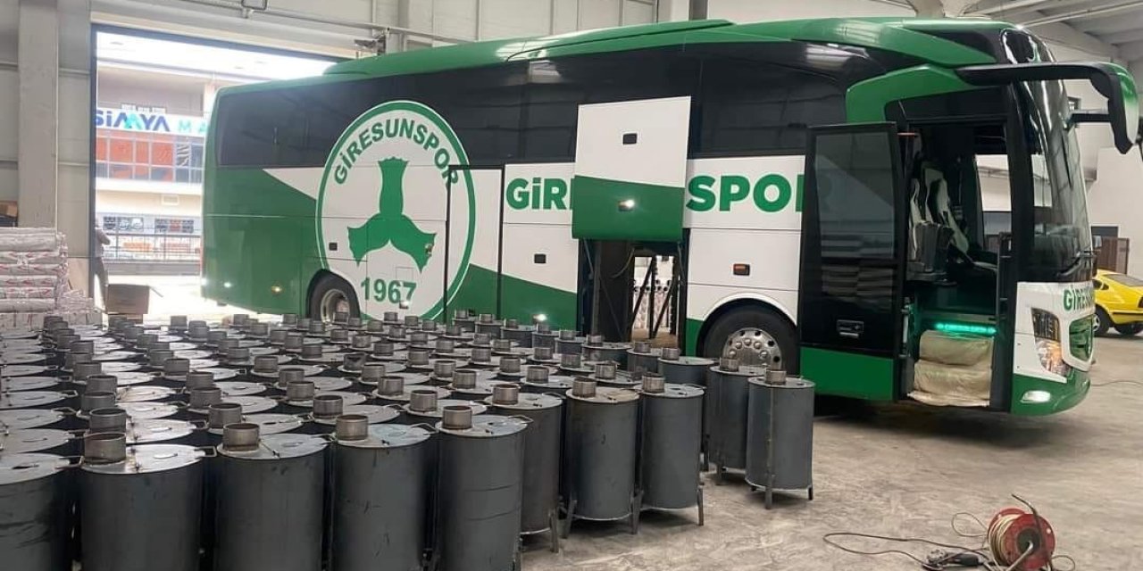 Giresunspor takım otobüsü afet bölgesine hareket etti