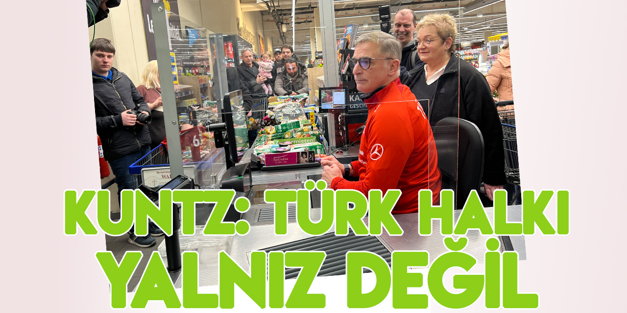 Kuntz kasiyerlik yaptı, depremzedeler için 10 bin Euro toplandı