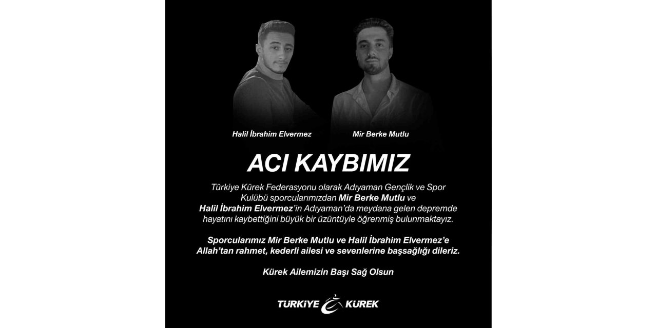 Kürek sporcuları depremde hayatını kaybetti