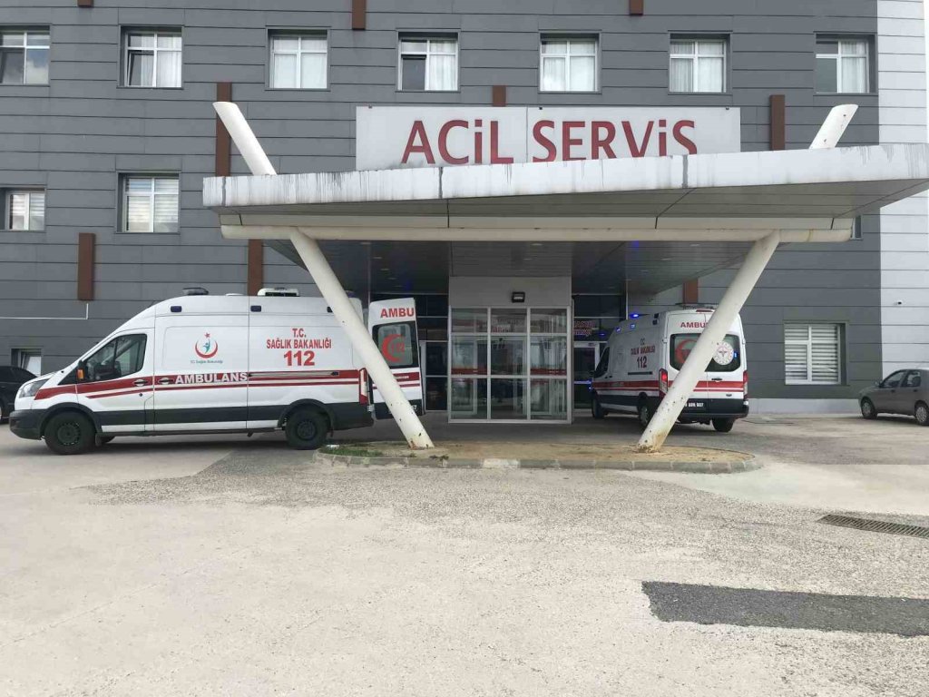Elektrik çarpan işçi hastaneye kaldırıldı