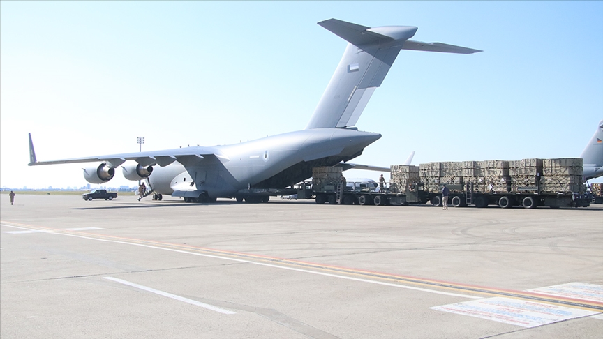 BAE,depremzedeler için bugüne kadar 91 yardım uçağı gönderdi