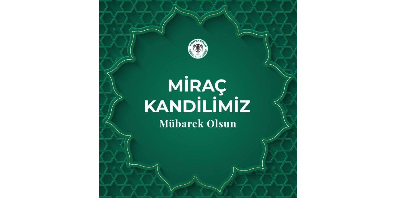Konyaspor'dan kandil tebriği
