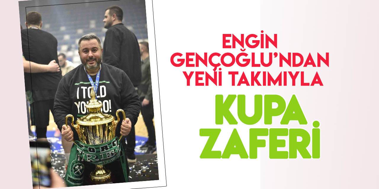 Konyaspor'un yollarını ayırdığı Engin Gençoğlu, Kosova Kupası’nı kaldırdı