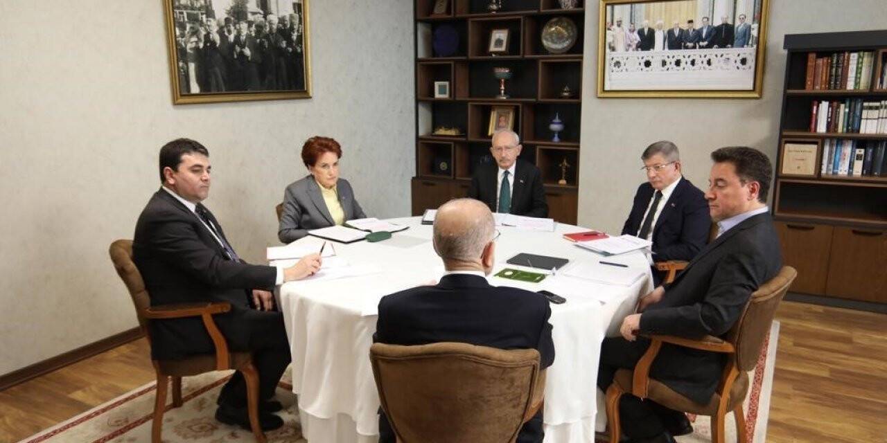 Altılı Masa’nın “Deprem Özel Gündemi” ile bir araya geldiği toplantı sona erdi