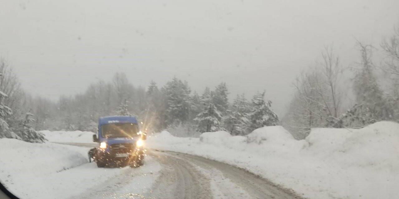 Kastamonu’da kar yağışı etkili oluyor