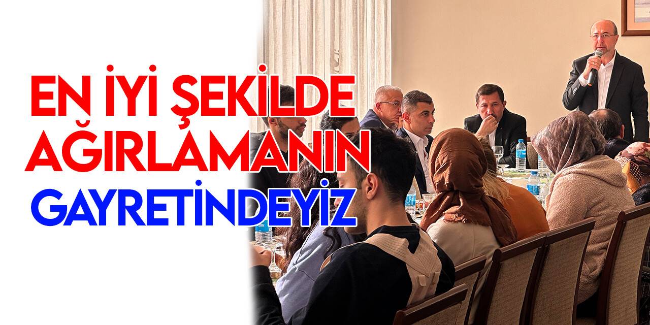 Konya'da başkanlar depremzede ailelerle bir araya geldi