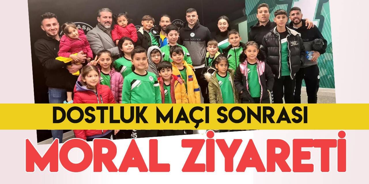 Konyaspor-Afyonspor maçı sonrası moral ziyareti