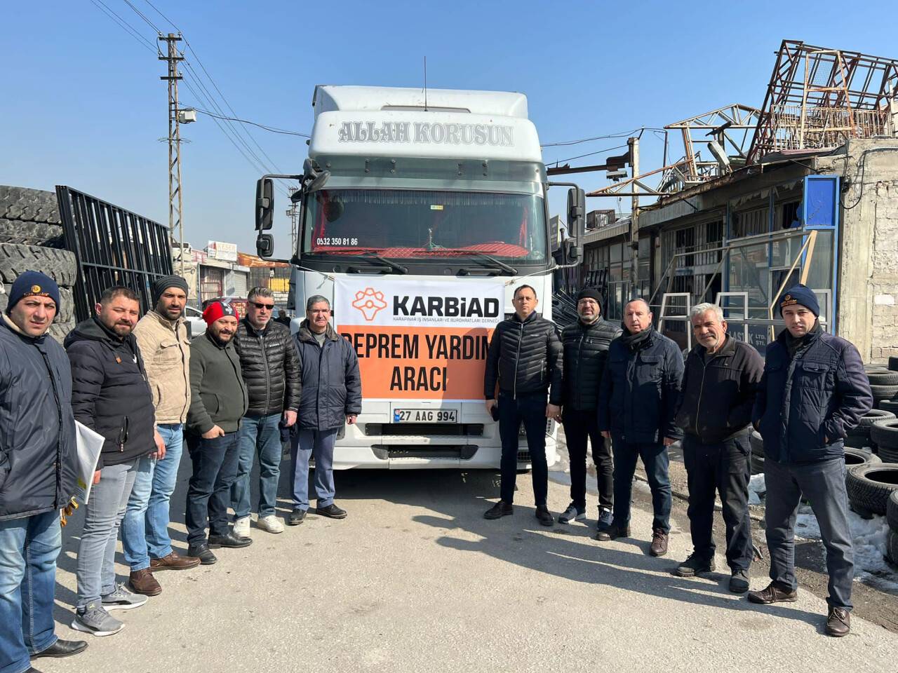 KARBİAD’tan depremzedelere destek sürüyor