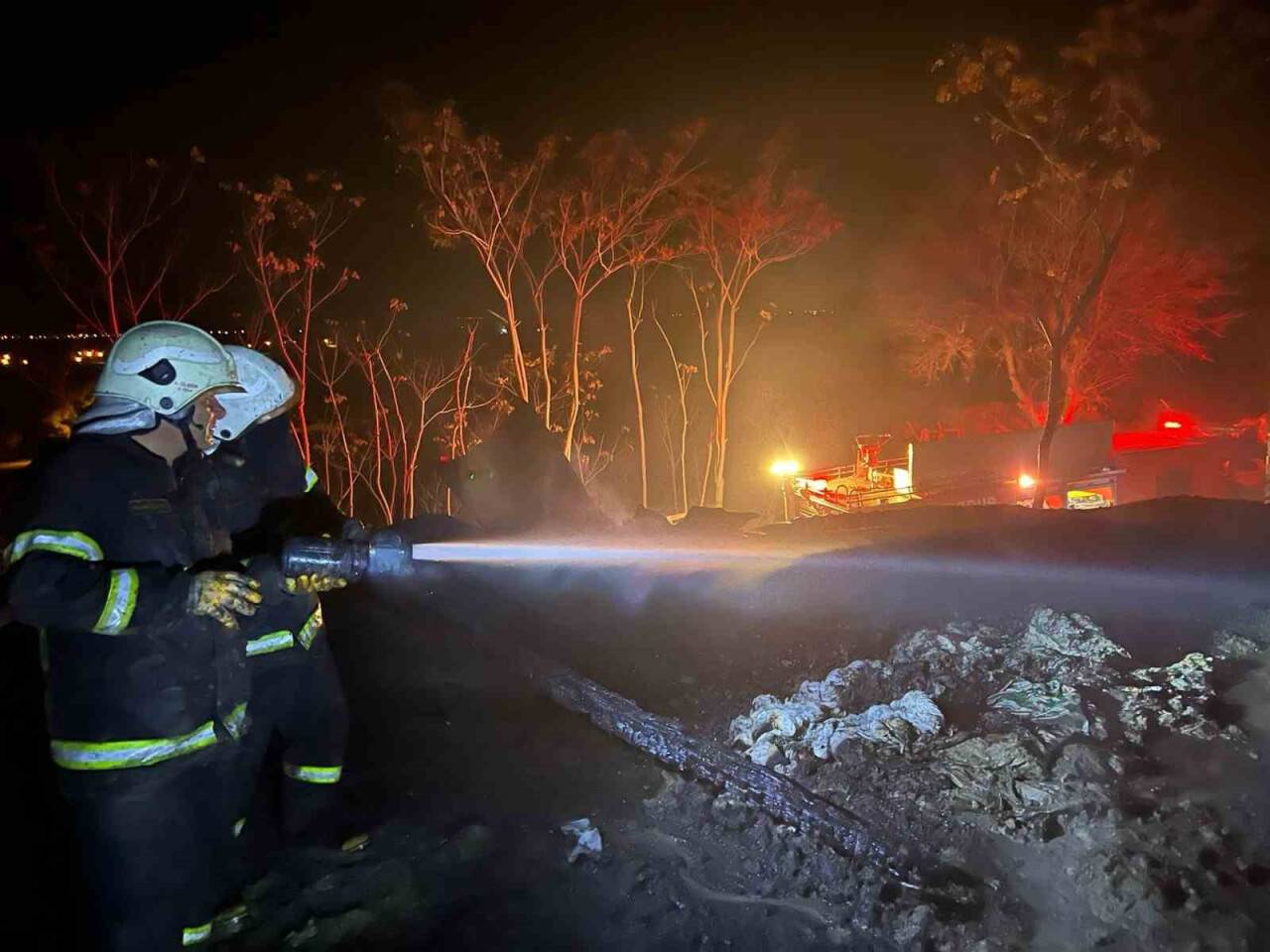 Cayır cayır yandı