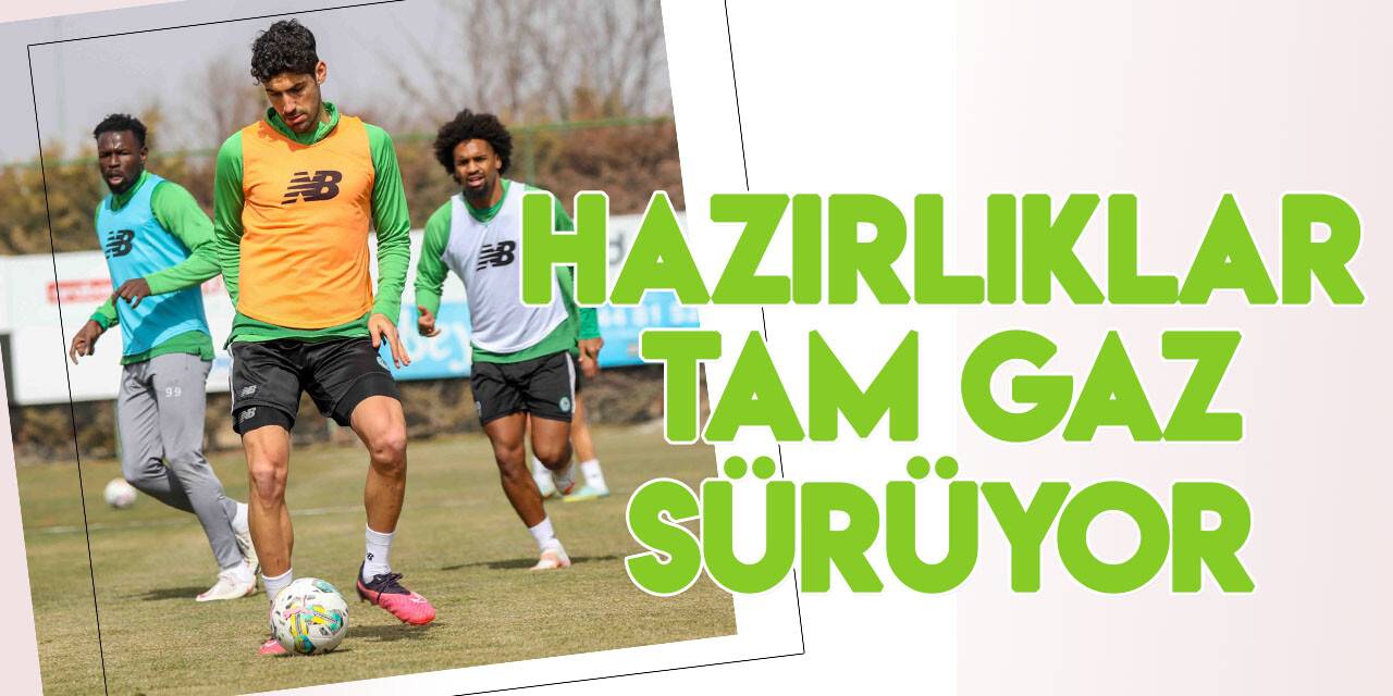Konyaspor'da Giresun maçı hazırlıkları tam gaz devam ediyor