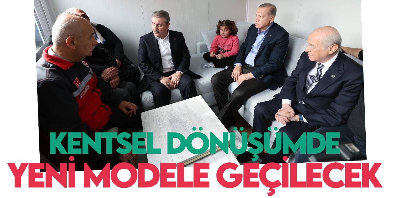 Cumhurbaşkanı Erdoğan'dan kentsel dönüşümde yeni model açıklaması