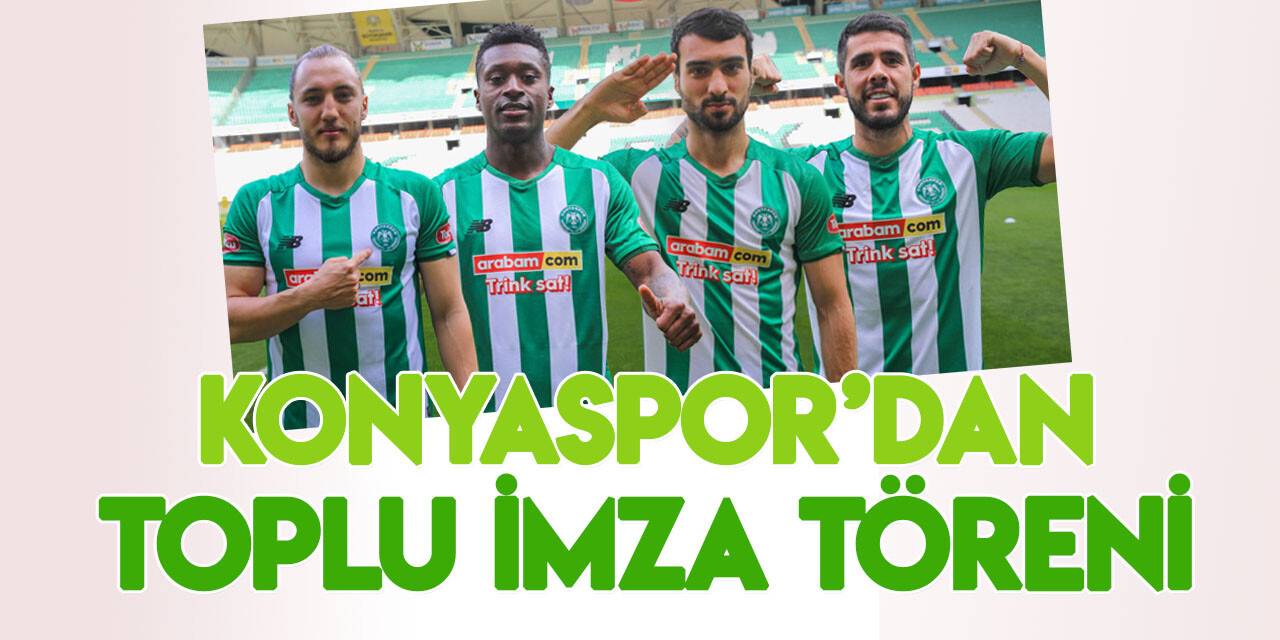 Konyaspor’da toplu imza töreni