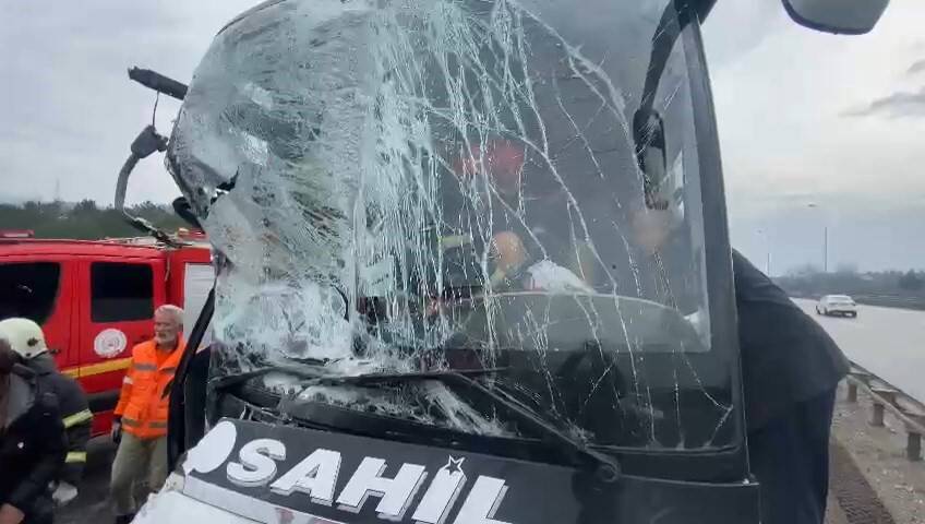 TEM Otoyolu geçişinde zincirleme kaza