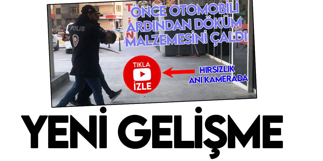 Çaldığı otomobille 100 bin liralık döküm malzemesi çalan şüpheli ile ilgili yeni gelişme