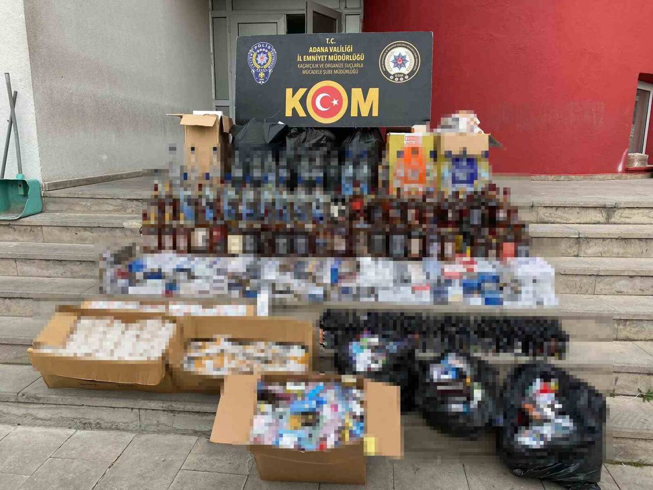 Gümrük kaçağı bir çok madde ele geçirildi